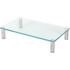 모니터 받침대 투명 소40x24x8cm 다용도 투명 강화유리 모니터 거치대