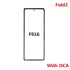 전면 터치 패널 LCD 디스플레이 유리 수리 교체 부품 삼성 갤럭시 Z 폴드 2 3 4 5G F936 F900 F926 용 외부, 03 Fold 2 With OCA, 03 Fold 2 With OCA, 1개
