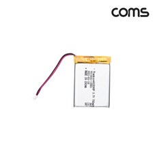 Coms 603040 충전지배터리 리튬폴리머 3.7V 700mAh UB916, 선택없음
