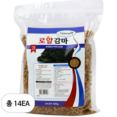 내츄럴한 로얄감마 거북이 사료 리필, 400g, 14개