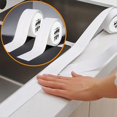 생활톡 틈새차단 주방 욕실 실리콘 방수 테이프, 2개