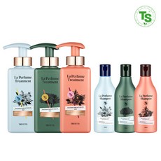 TS 라퍼퓸 트리트먼트 400ml 1개+라퍼퓸 샴푸 100ml 1개, 화이트브리즈, 화이트브리즈