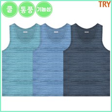 트라이 남자 쿨 통풍 인견 런닝 3매입 RS900