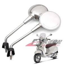 VESPA 베스파 프리마베라125 튜닝파츠 8MM 크롬 사이드미러 백미러 2014-2018, 1개