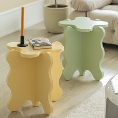 구스타프 웨스트맨 웨이블 테이블 침대 거실 탁자 간이협탁 사이드 테이블, 베이비 핑크