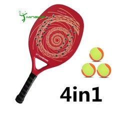 라켓 그립 테니스 스쿼시 베드민턴 재고 있음 3가지 색상 전체 네트에서 가장 저렴한 가격의 전문 비치 . 탄소 섬유 EVA 탄성 소재, 4in1 - 레드