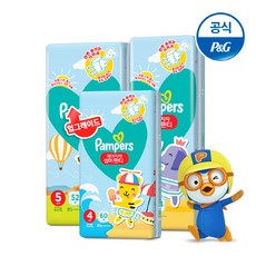 팸퍼스 신제품 에어차차 썸머 팬티 기저귀 3팩 4/5/6-7단계, 03.6-7단계 3팩 132매{PP264x3}