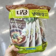 CJ 기획_씨제이 다담냉이된장찌개양념 140gx 4 x 2개, 종이박스포장