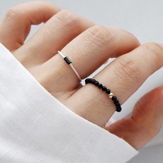 고무줄진주반지