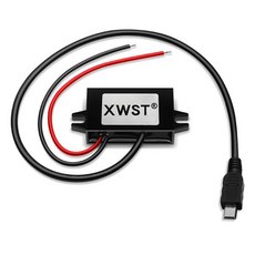 한국형 순수정현파 차량용 인버터 XWST DC 12V ~ 5V 스텝 다운 컨버터 3A 15W c타입 미니 USB 벅 전원 공급 장치 충전기 자동 자동차 오토바이 버스 트럭용, 1개