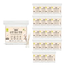 뷰렌드 비건 멸균 나무 면봉, 100개입, 20개