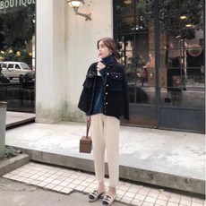 벤뷰티153 블랙드팬츠 5군자정 7 임부 겨울 가을 패션 스키니진 프리미엄 별이총총한하늘 무늬 슬림핏 산전바지 두꺼운 여자