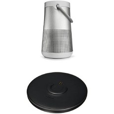 Bose 보스 SoundLink는 + 휴대용 & 롱 라스팅 블루투스 360 스피커 럭스 그레이 + 충전 크래들 회전