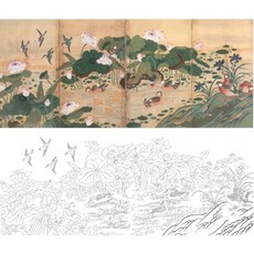 민화그리기도안