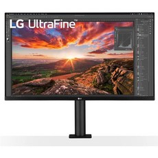 에너지 절약형 컴퓨터 모니터 높이조절 PC 호환 저전력 LG 32UN880B 32 UHD 4K IPS 디스플레이 HDR 10 및 USB TypeC 연결 블랙