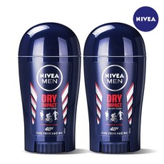 니베아 데오드란트 스틱 40ml(2개) (맨 드라이 임팩트), 2개, 40ml