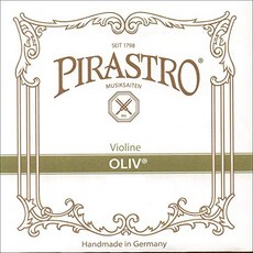 Pirastro Oliv 4/4 Violin Set - Medium Gauge with Loop Pirastro Oliv 4/4 바이올린 세트 - 루프 엔드 E가 있는 미디엄 게이, 1