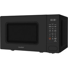 COMFEE CMOC20M1WH 레트로 전자레인지 11단계 빠른 다단 조리 턴테이블 리셋 기능 주방 타이머 ， 무게시간 해동 메모리 잠금 700W, Modern Black