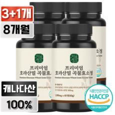 자연새긴 프리미엄 호라산밀 곡물효소 정 1000mg, 4개, 60정