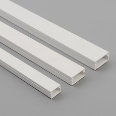 사무실 랜선보호 사각 전선몰드 1M 5개 선정리 전선몰드3호 쫄대 사각몰딩, 소