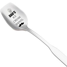 아빠 남성을 위한 아버지의 날 선물 아이스크림 애호가를 스푼 스쿱 남성용 재미있는 각인 스테인리스 스틸 삽 생일 아버지 크리스마스 추수감사절 핫템 잇템, CEREAL KILLER SILVER, 1개