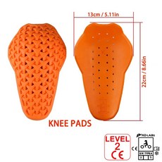 레벨 인증 오토바이 바지 청바지 보호 기어 무릎 엉덩이 라이딩, 1개, 3.2pcs Knee