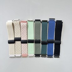 갤럭시핏3 솔로루프 마그네틱버클 2단 커넥터 스트랩 밴드 자석 시계줄 교체, 솔로루프 마그네틱버클 스트랩, 블랙, 블랙
