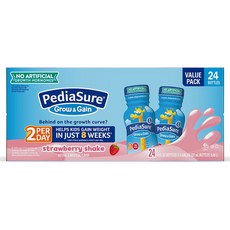PediaSure 페디아슈어 그로우앤게인 쉐이크 237ml x 24개세트 초콜렛 바닐라 스트로베리, 24개