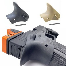 글록그립 글록뎀버 뎀버그립 GLOCK THUMB 수직그립 핸드건그립 전동건손잡이 수직손잡이 서바이벌장비 전술장비 에어소프트건 핸드건 밀리터리 빠른배송 토이아이템, TAN(황색계열), 1개