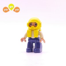 요고요 유아용 블록(큰 블록) 동물 사람 공룡 피규어, C.사람-22. 잠수사