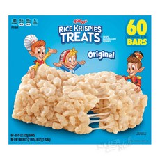 켈로그 라이스 크리스피 오리지널 바 60개 KELLOGG'S RICE KRISPIES TREATS, 1320g, 1개