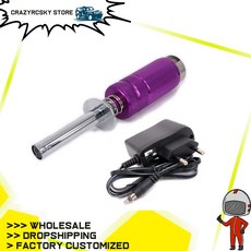 HSP 80102 T 헤더 글로우 플러그 Ignitor RC 모델 자동차 니트로 엔진 승/이동식 Rechargable 1800mah SC 배터리 및 AC 충전기|plug net, 단일, 1개, Purple