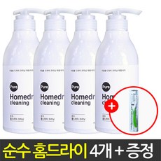 순수 홈드라이크리닝 세제 450ml 은나노칫솔 증정 중성세제 울세제 액체세제, 4개