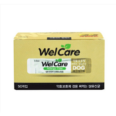  웰케어 반려동물 약효보호제 겸용 짜먹는 생유산균 50p, 1개, 유산균 