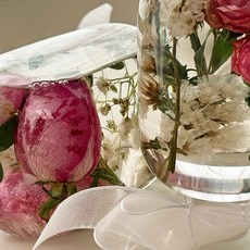 [앙페트][8종 세트] 부케 하바리움 만들기 DIY 키트 꽃 플라워 오브제 무드등 선물 (3types)