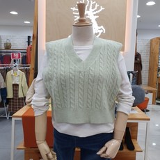 레코브 숏기장꽈베기조끼LW319YKN503X