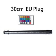 587408 / 23/30/45/52cm 아크릴 수족관 Led 조명 RGB 방수 수 중 산소 물고기 탱크 빛 DC 12V EU/US/AU/UK, 30cm EU Plug
