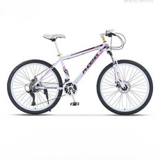 풀샥mtb MTB 출퇴근 로드 자전거 스캇 풀샥, 24단, 24인치, 블루 핑크