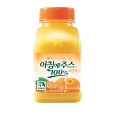서울우유 아침에주스 오렌지 210ml(아이스박스포장), 20개, 210ml