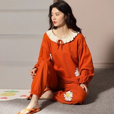 여성 봄가을 겨울 룩 큐트 핏아우터 풀패딩 얇은 스위트 실내복 홈웨어 여름