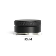 커피 탬퍼 리플 베이스 에스프레소 탬퍼 바리스타 용수철 적재 깊이 표시 51mm 53mm 58mm, Black 53mm