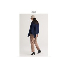 여성 메리노 울 풀오버 COS 케이프 네이비 니트스웨터