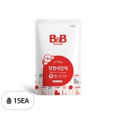 비앤비 젖병세정제 리필, 400ml, 15개
