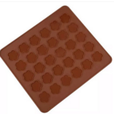 마카롱패드 (플라워30구) / 28.5x25.8cm / 마카롱도안패드/오븐사용가능!, 1개