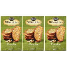 Nonni's THIN Addictives Pistachio Almond Thins Cookies 노니스 피스타치오 아몬드 씬 쿠키 6개입 4.4oz(126g) 3팩, 1개