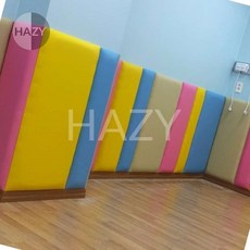 헤이지 방염 벽쿠션매트 스펙트럼형 200X1000X35MM 벽매트 안전매트 쿠션벽매트, 아이보리, 1개