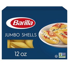 바릴라 점보 쉘 파스타 면 Barilla Jumbo Shells Pasta noodle 340g 2팩 듀럼밀, 2개