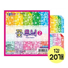 + 화방나라N입소문템 최다판 종이나라 꽃무늬색종이 2 국화 1갑 ZAB/426fe*^