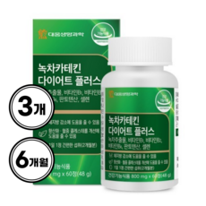 대웅생명과학 녹차카테킨 다이어트 플러스 48g, 180회분, 1세트