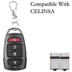 CELA 433MHz 도어 원격 제어 호환 모델 SAW1 SAW2 SAW3 차고 컨트롤러 복사기 핸드 헬드 송신기 고정 코드, 한개옵션0